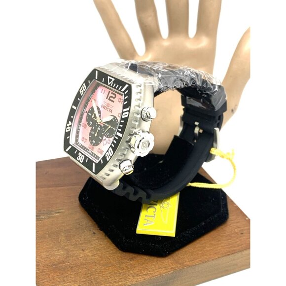 Invicta Men's Watch 47286 Pro Diver Pink Dial Quartz Black Rubber Strap 51mm - Picture 2 of 15